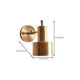 Modern Brass Adjustable Round LED Wall Sconce Image - 14