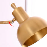 Modern Brass Adjustable Round LED Wall Sconce Image - 7