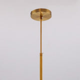 Modern Brass Amber Clear Glass Globe Pendant Lights Image - 18