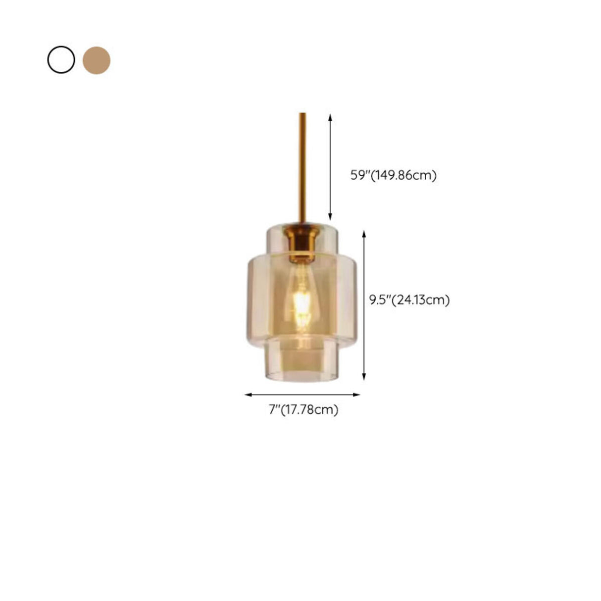 Modern Brass Amber Clear Glass Globe Pendant Lights Image - 27