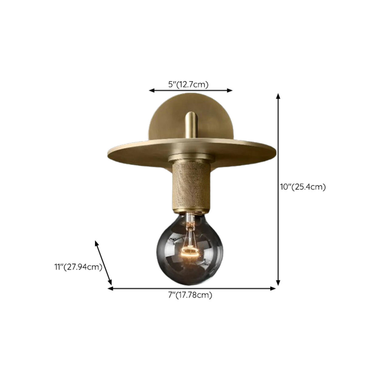 Modern Brass and Clear Glass Bathroom Vanity Light Image - 19