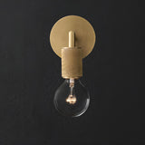 Modern Brass and Clear Glass Bathroom Vanity Light Image - 6