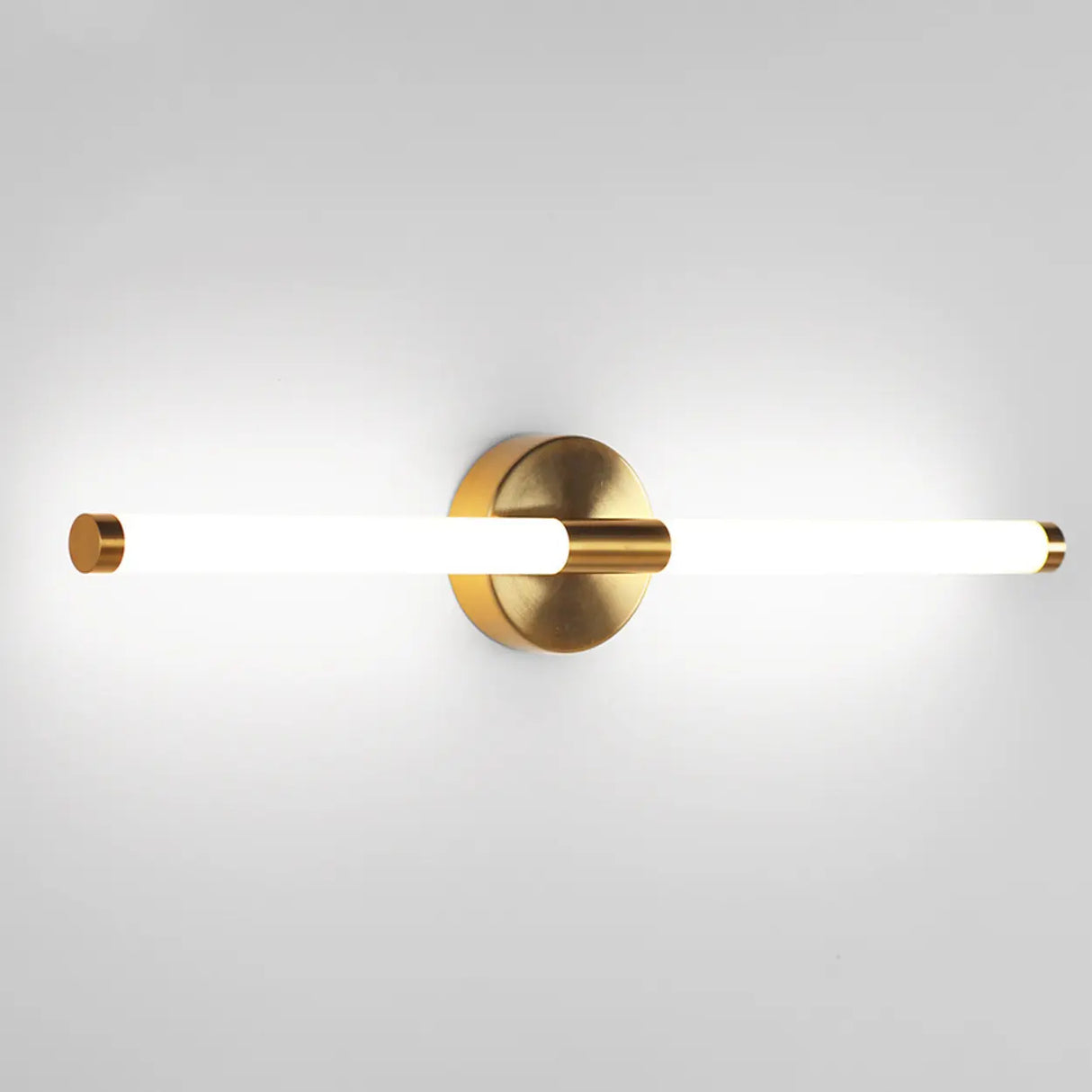 Modern Brass Bar LED Bathroom Mirror Vanity Light Image - 10