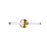 Modern Brass Bar LED Bathroom Mirror Vanity Light Image - 2