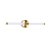 Modern Brass Bar LED Bathroom Mirror Vanity Light Image - 3