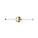 Modern Brass Bar LED Bathroom Mirror Vanity Light Image - 8