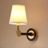 Modern Brass Geometric Opal Glass Wall Light Image - 6