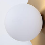 Modern Brass Globe LED Vanity Wall Light Fixtures Image - 8