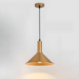 Modern Brass Gold Finish Dome Metal Pendant Lights Set Image - 22