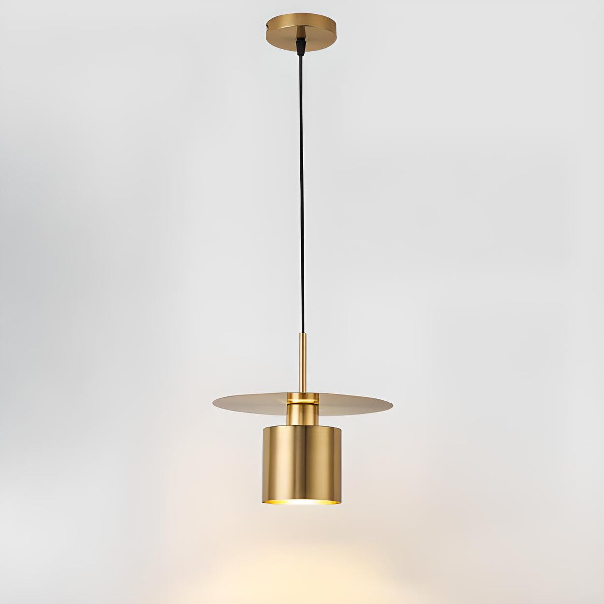 Modern Brass Gold Finish Dome Metal Pendant Lights Set Image - 23