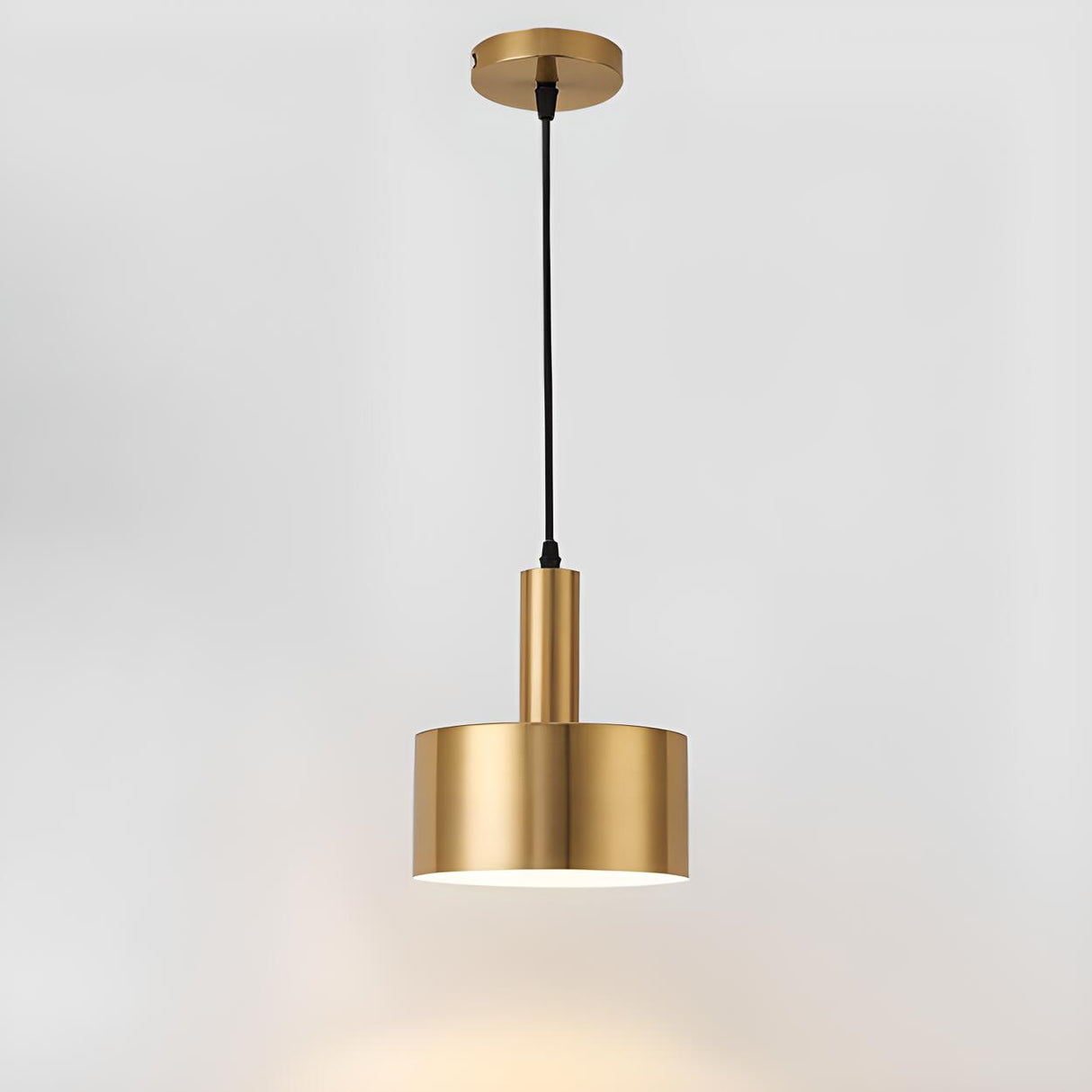 Modern Brass Gold Finish Dome Metal Pendant Lights Set Image - 31