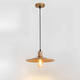 Modern Brass Gold Finish Dome Metal Pendant Lights Set Image - 35