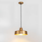 Modern Brass Gold Finish Dome Metal Pendant Lights Set Image - 41