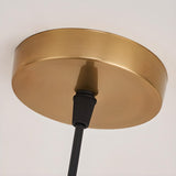 Modern Brass Gold Finish Dome Metal Pendant Lights Set Image - 52