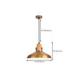 Modern Brass Gold Finish Dome Metal Pendant Lights Set Image - 71