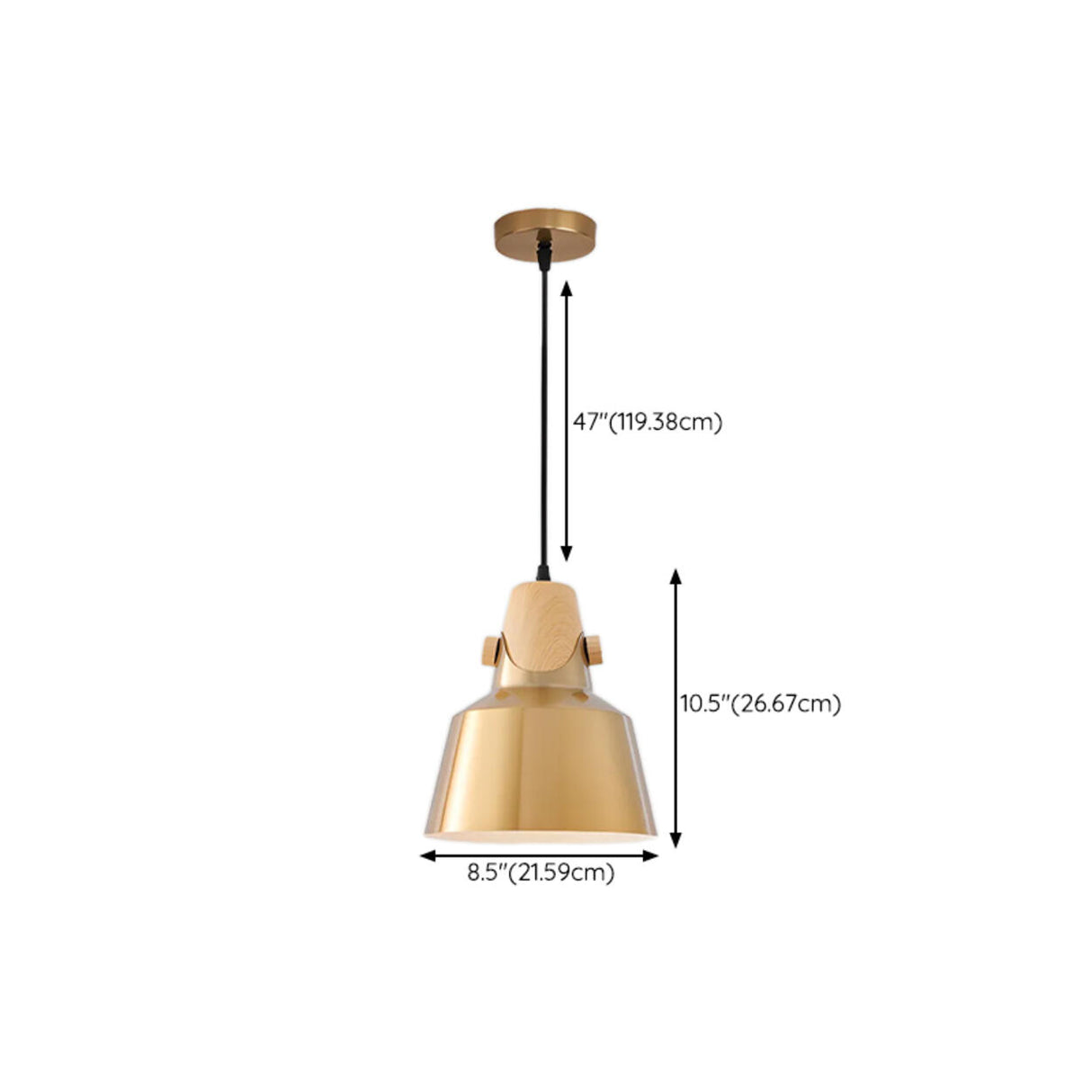 Modern Brass Gold Finish Dome Metal Pendant Lights Set Image - 80