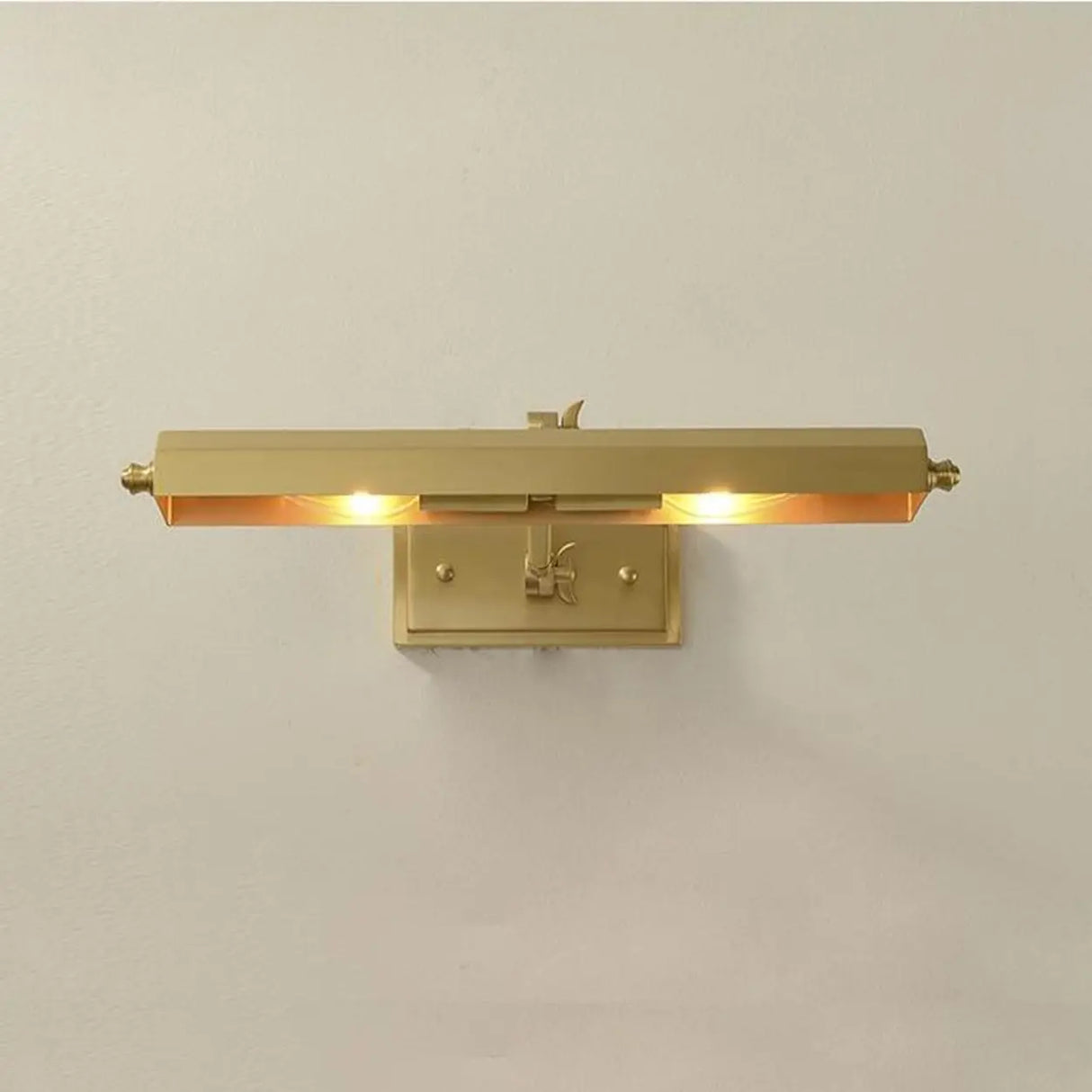 Modern Brass Half-Cylinder LED Metal Vanity Lighting Image - 11