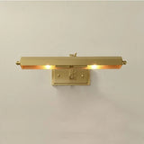 Modern Brass Half-Cylinder LED Metal Vanity Lighting Image - 11