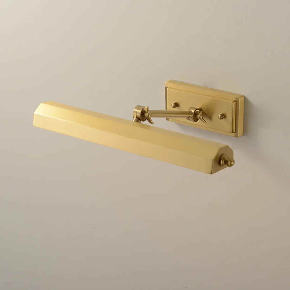 Modern Brass Half-Cylinder LED Metal Vanity Lighting Image - 4