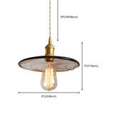 Modern Brown Geometric Glass Floral Wavy Pendant Light Image - 33