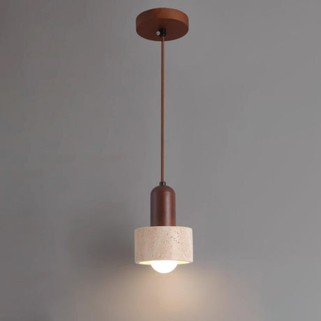 Modern Brown Pendant Light Set Flexible Length Image - 2