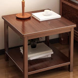 Modern Brown Rectangular Manufactured Wood End Table Image - 10