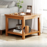 Modern Brown Rectangular Manufactured Wood End Table Image - 17