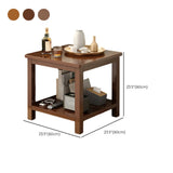 Modern Brown Rectangular Manufactured Wood End Table Image - 23