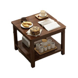 Modern Brown Rectangular Manufactured Wood End Table Image - 5