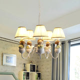 Modern Cartoon Angel Round Chandelier Children Room Image - 1