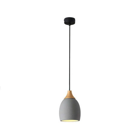 Modern Ceramics Dome  Pendant Light Adjustable Length Image - 2