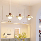 Modern Chalk Resin Trio Metal Globe Pendant Lights Image - 1