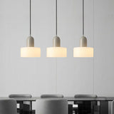 Modern Chic Opalescent Glass Dome Pendant Light Image - 13