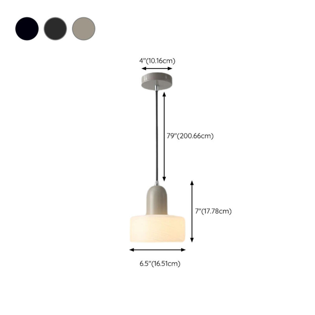 Modern Chic Opalescent Glass Dome Pendant Light 