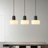 Modern Chic Opalescent Glass Dome Pendant Light Image - 3