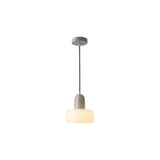 Modern Chic Opalescent Glass Dome Pendant Light Image - 5