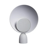 Modern Chic Polished Finish Circular Design Table Lamp Image - 2