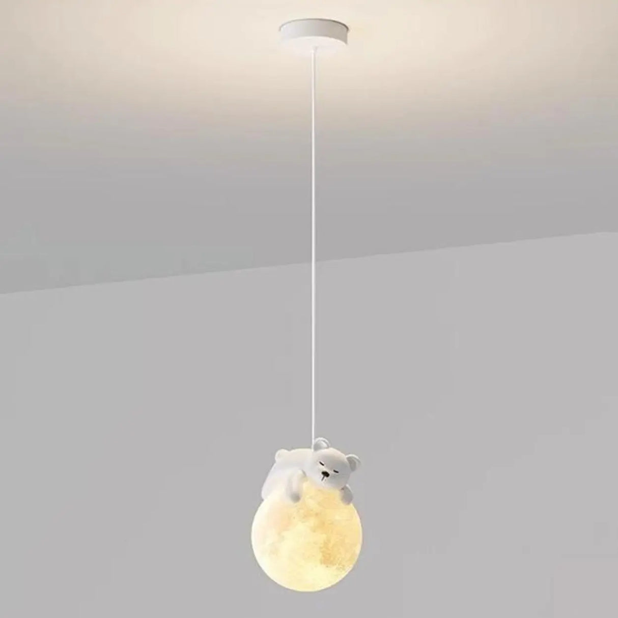 Modern Children Room Astronaut Planet Pendant Light Image - 10