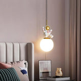 Modern Children Room Astronaut Planet Pendant Light Image - 15