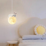 Modern Children Room Astronaut Planet Pendant Light Image - 16