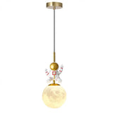 Modern Children Room Astronaut Planet Pendant Light Image - 8