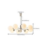 Modern Chrome 8-Light Globe Chandelier Adjustable Height Image - 22