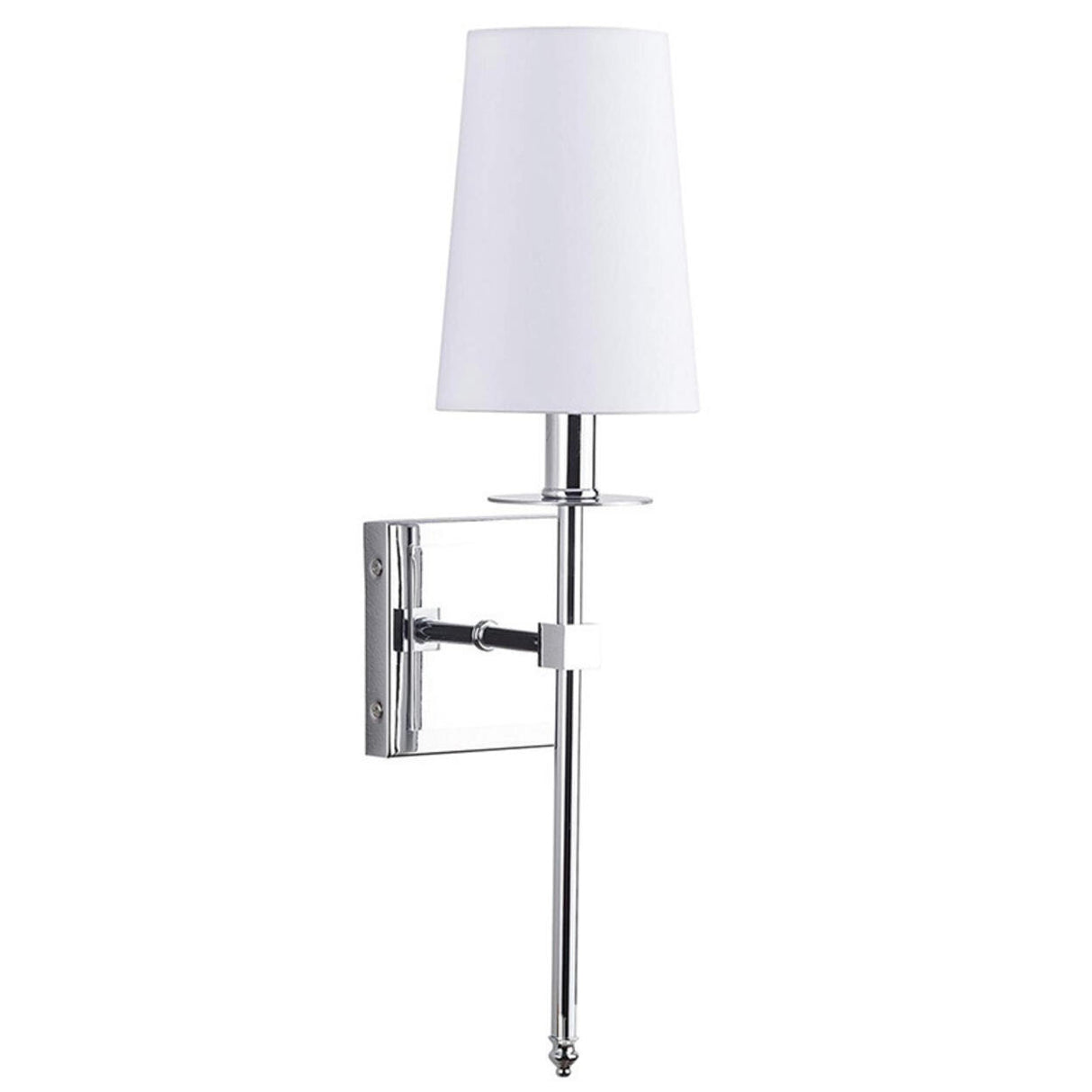 Modern Chrome Bathroom Vanity Wall Light Fixture Image - 5