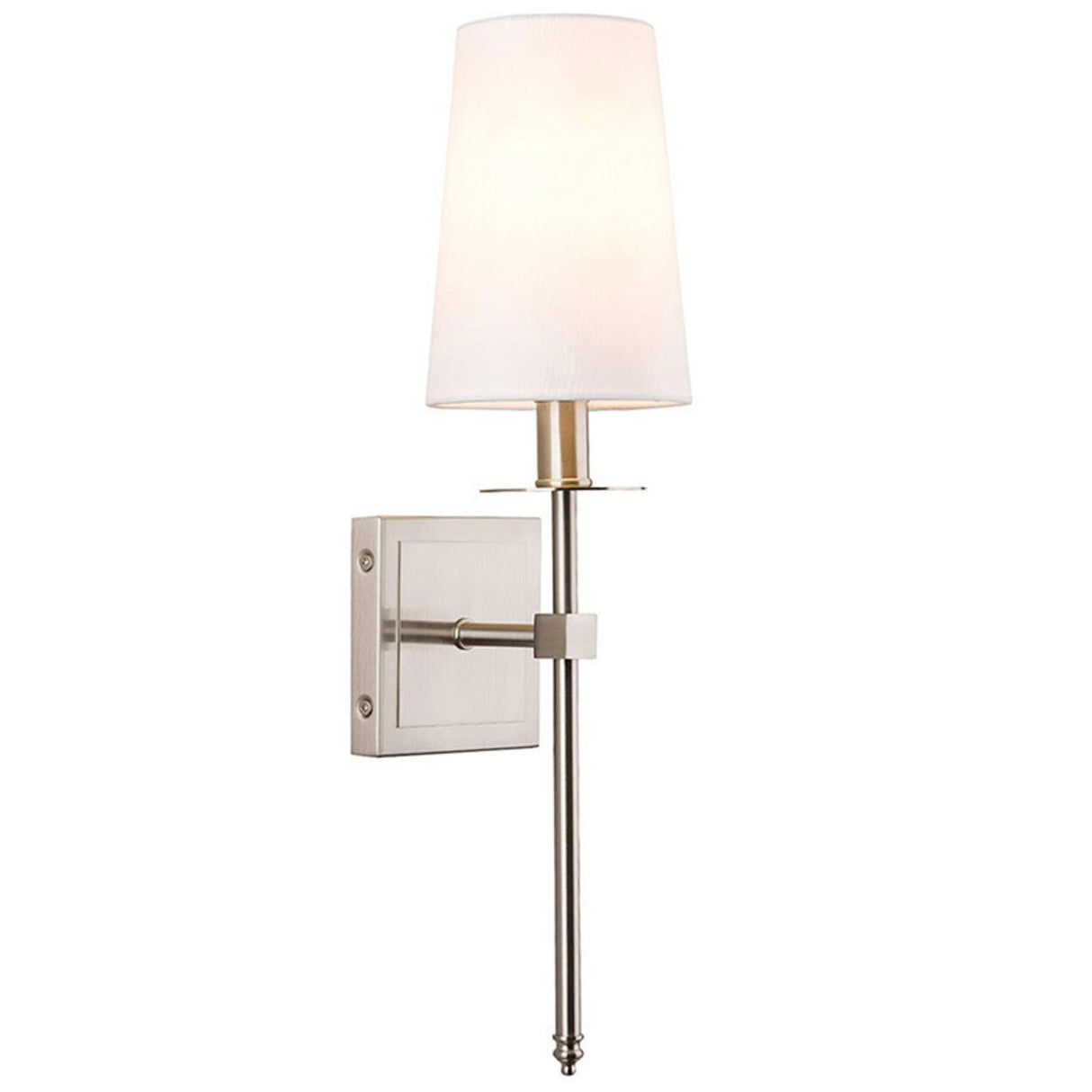 Modern Chrome Bathroom Vanity Wall Light Fixture Image - 9