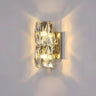 Modern Chrome Crystal Wall Sconce Light Fixture Image - 9