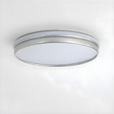 Modern Circle White LED Bulbs Flush Mount Ceiling Light Image - 11