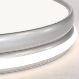 Modern Circle White LED Bulbs Flush Mount Ceiling Light Image - 7