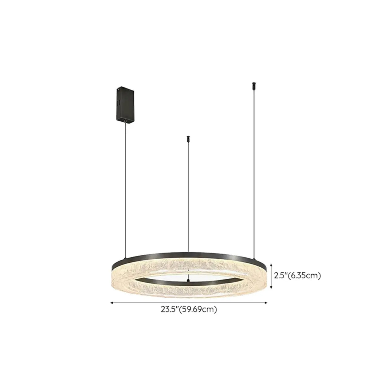 Modern Circular Acrylic Pendant Light Dining Room Chandelier 