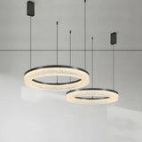 Modern Circular Acrylic Pendant Light Dining Room Chandelier Image - 2