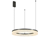 Modern Circular Acrylic Pendant Light Dining Room Chandelier Image - 5